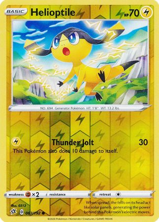 Rebel Clash - 063/192 - Helioptile (Reverse Holo)