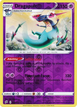 Rebel Clash - 091/192 - Dragapult (Reverse Holo)
