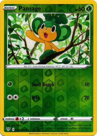 Darkness Ablaze - 006/189 - Pansage (Reverse Holo)