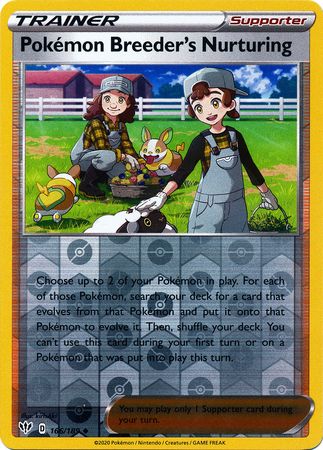 Darkness Ablaze - 166/189 - Pokémon Breeder's Nurturing (Reverse Holo)