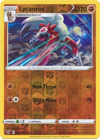 Vivid Voltage - 095/185 - Lycanroc (Reverse Holo)