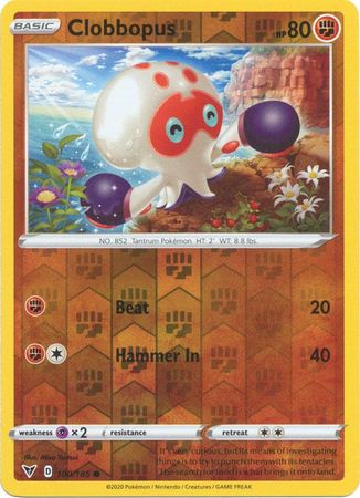 Vivid Voltage - 100/185 - Clobbopus (Reverse Holo)