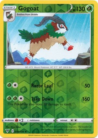 Vivid Voltage - 018/185 - Gogoat (Reverse Holo)
