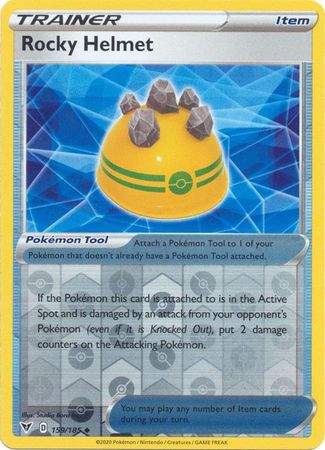 Vivid Voltage - 159/185 - Rocky Helmet (Reverse Holo)