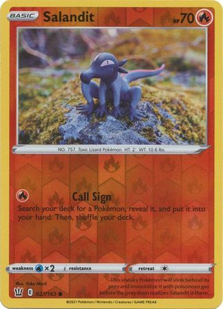 Battle Styles - 027/163 - Salandit (Reverse Holo)