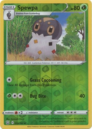 Battle Styles - 012/163 - Spewpa (Reverse Holo)