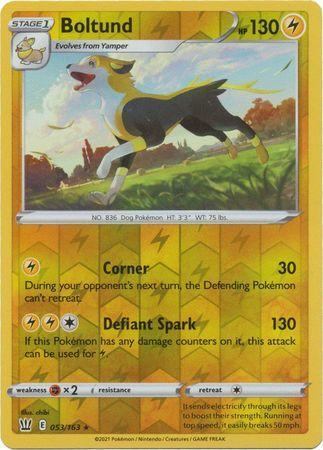 Battle Styles - 053/163 - Boltund (Reverse Holo)
