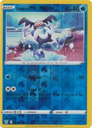 Battle Styles - 034/163 - Galarian Mr. Mime (Reverse Holo)
