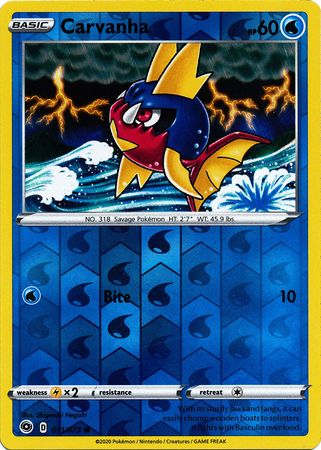Champion's Path - 011/073 - Carvanha (Reverse Holo)