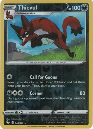 Shining Fates - 048/072 - Thievul (Reverse Holo)