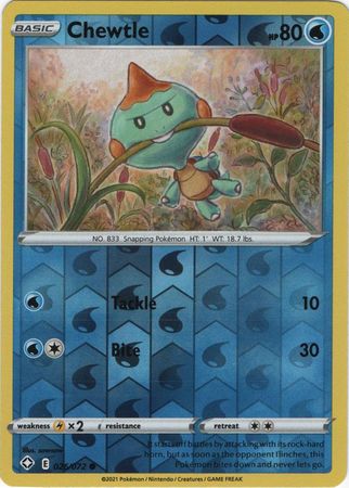 Shining Fates - 026/072 - Chewtle (Reverse Holo)