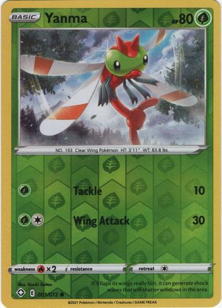 Shining Fates - 001/072 - Yanma (Reverse Holo)