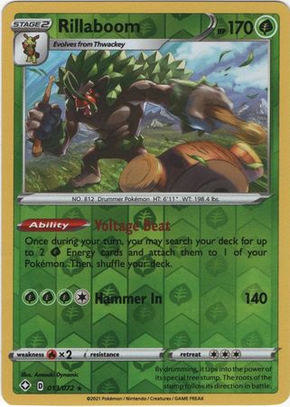 Shining Fates - 013/072 - Rillaboom (Reverse Holo)