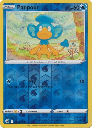 Karta Pokémon - Fusion Strike - 068/264 - Panpour (Reverse Holo)
