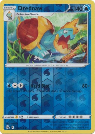 Karta Pokémon - Fusion Strike - 081/264 - Drednaw (Reverse Holo)