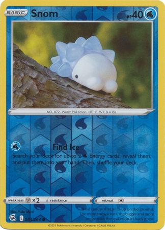 Karta Pokémon - Fusion Strike - 084/264 - Snom (Reverse Holo)