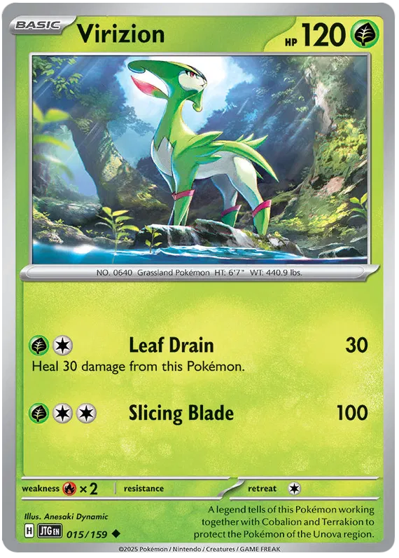 UNCOMMON - Journey Together - 015/159 - Virizion