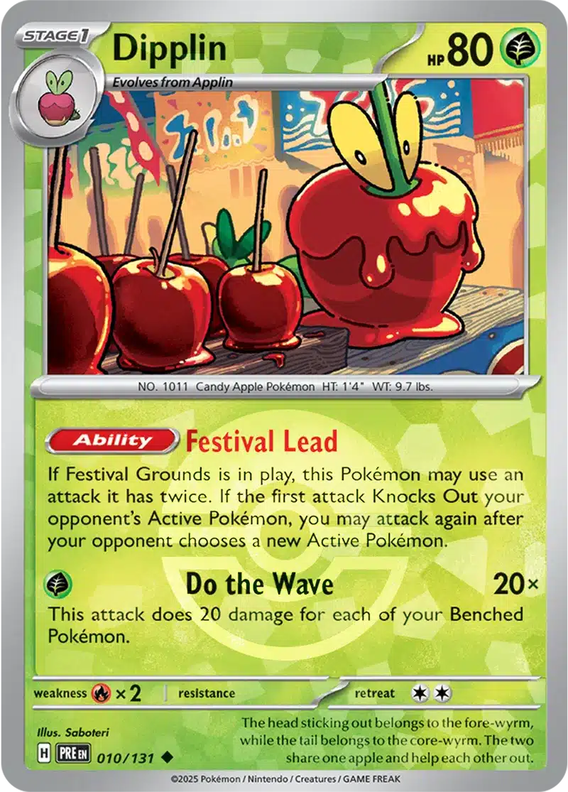 Prismatic Evolutions - 010/131 - Dipplin (Poké Ball Holo)