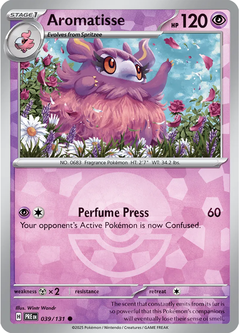 Prismatic Evolutions - 039/131 - Aromatisse (Poké Ball Holo)