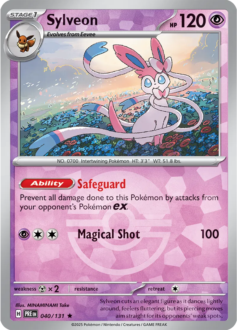 Prismatic Evolutions - 040/131 - Sylveon (Poké Ball Holo)