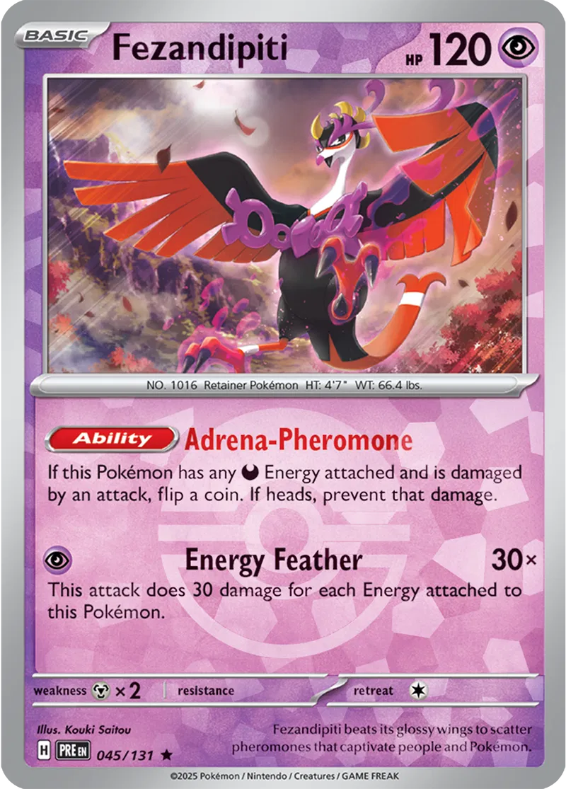 Prismatic Evolutions - 045/131 - Fezandipiti (Poké Ball Holo)