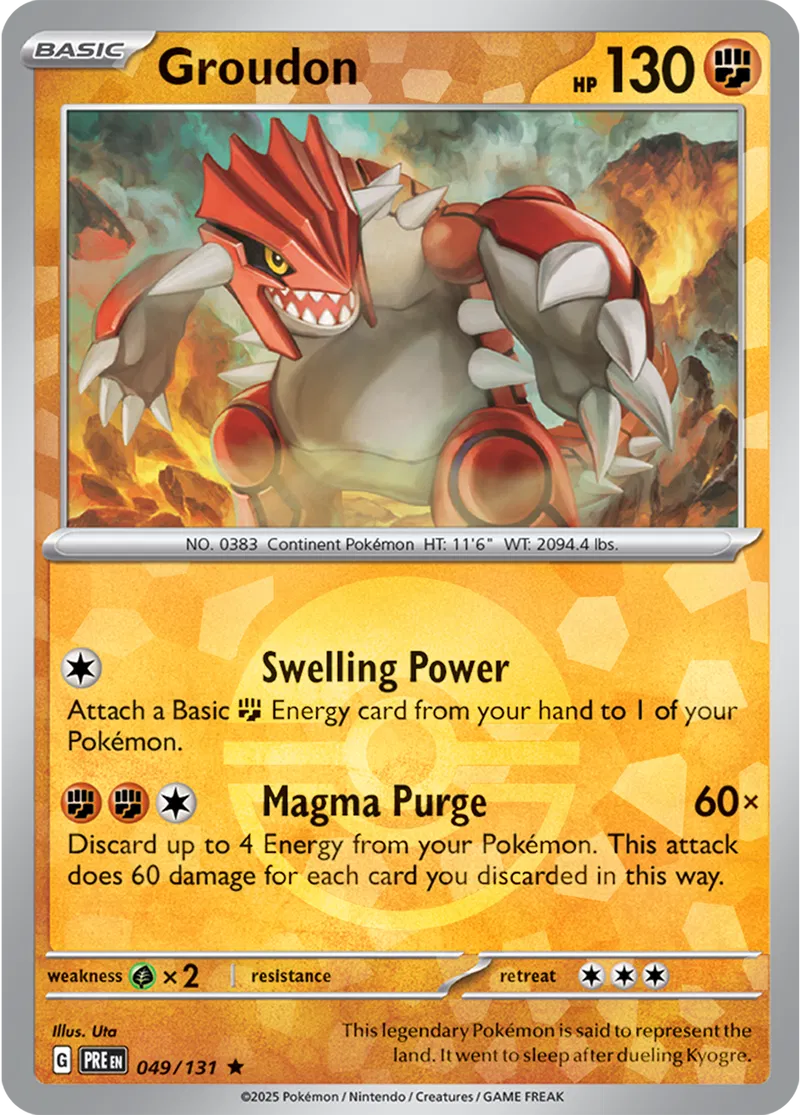Prismatic Evolutions - 049/131 - Groudon (Poké Ball Holo)