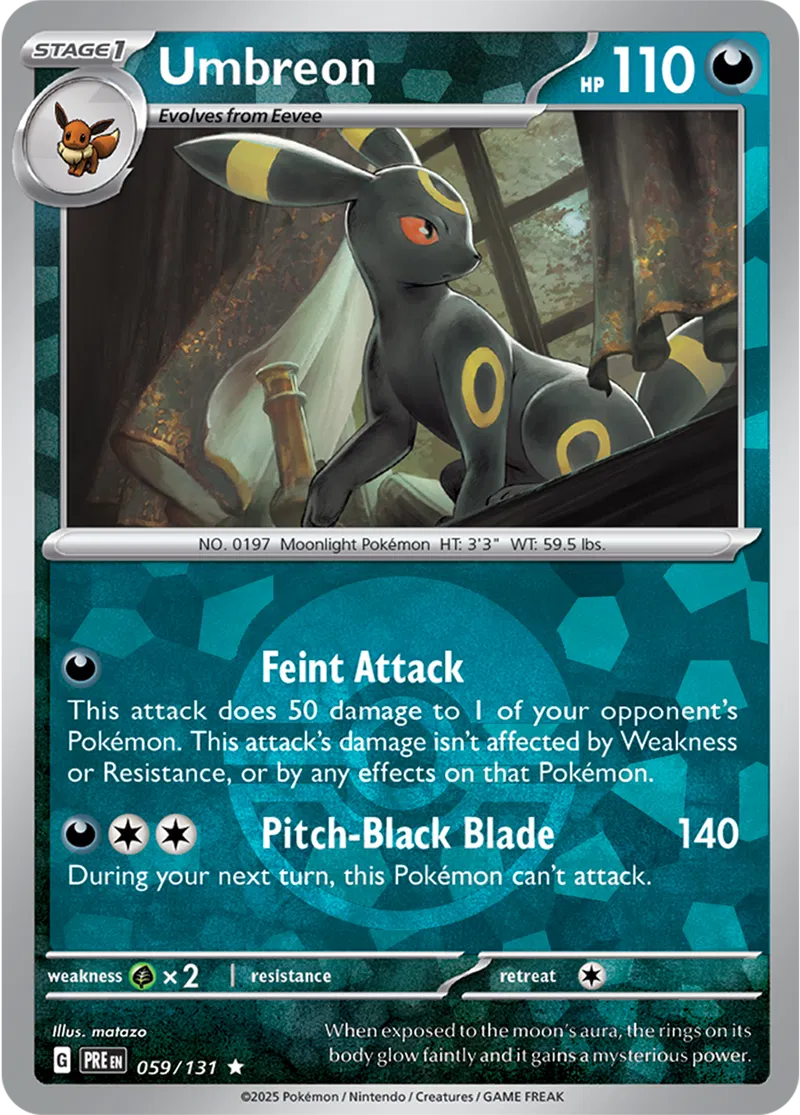 Prismatic Evolutions - 059/131 - Umbreon (Poké Ball Holo)