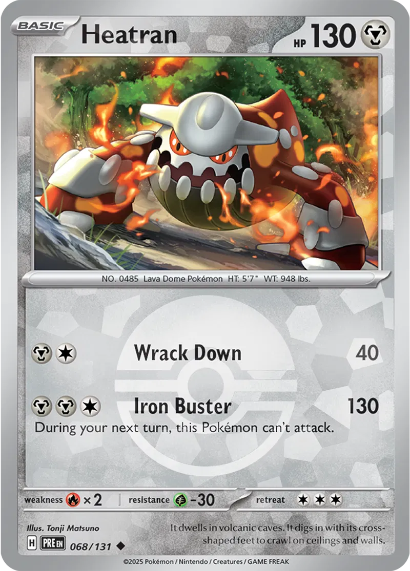 Prismatic Evolutions - 068/131 - Heatran (Poké Ball Holo)