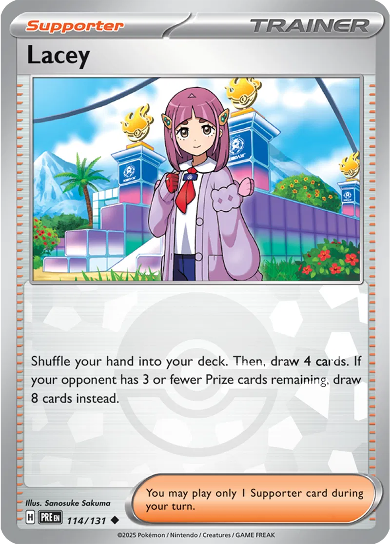 Prismatic Evolutions - 114/131 - Lacey (Poké Ball Holo)