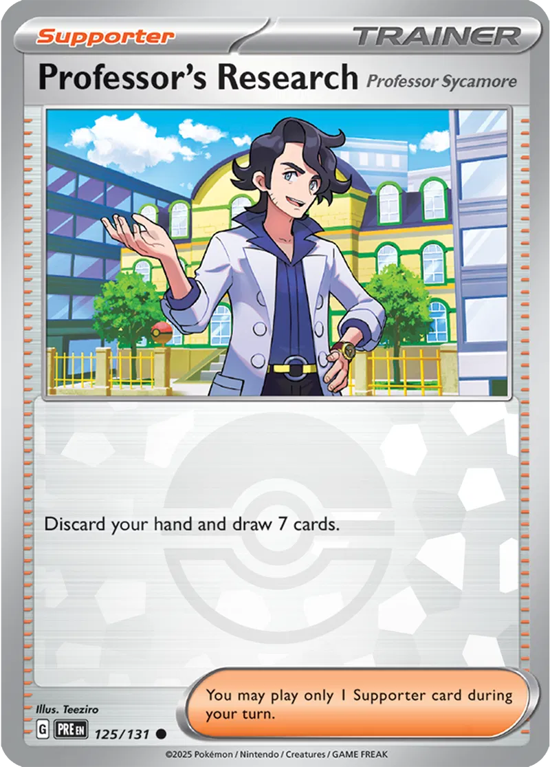 Prismatic Evolutions - 125/131 - Professor's Research Sycamore (Poké Ball Holo)