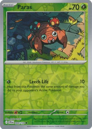 Journey Together - 004/159 - Paras (Reverse Holo)