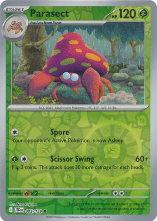 Journey Together - 005/159 - Parasect (Reverse Holo)