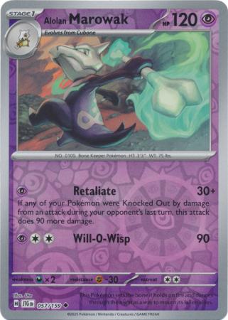 Journey Together - 057/159 - Alolan Marowak (Reverse Holo)