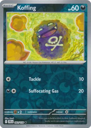 Journey Together - 091/159 - Koffing (Reverse Holo)