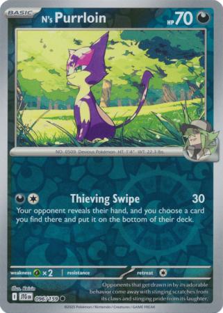 Journey Together - 096/159 - N's Purrloin (Reverse Holo)