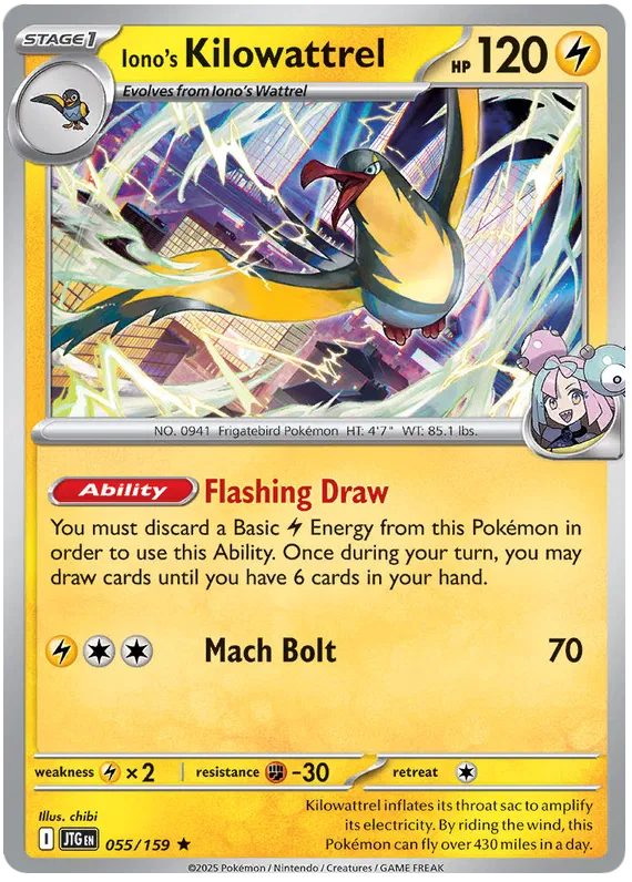Journey Together - 055/159 - Iono's Kilowattrel (Holo)
