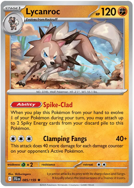 Journey Together - 085/159 - Lycanroc (Holo)