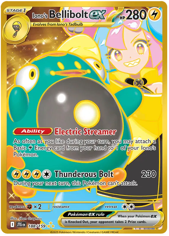 Journey Together - 188/159 - Iono's Bellibolt ex (złota)