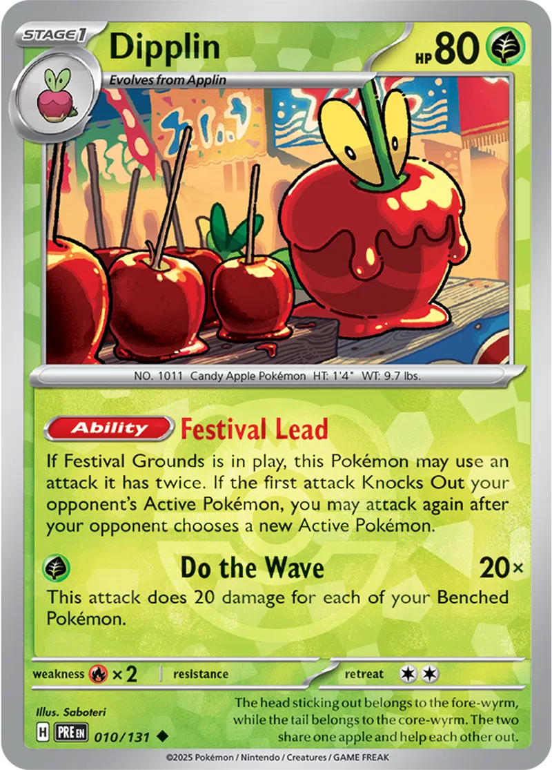 Prismatic Evolutions - 010/131 - Dipplin (Master Ball Holo)