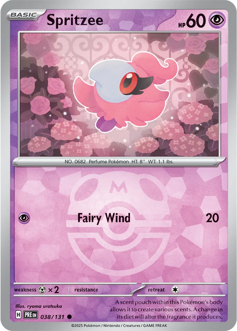 Prismatic Evolutions - 038/131 - Spritzee (Master Ball Holo)