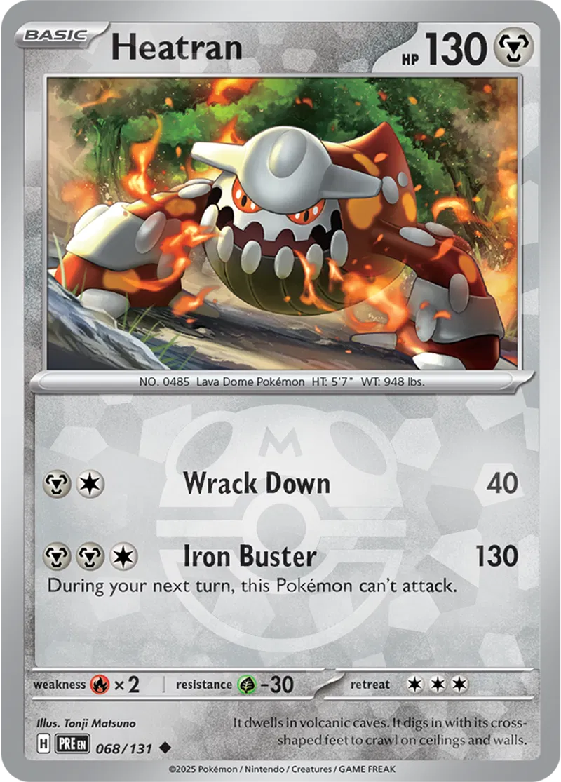Prismatic Evolutions - 068/131 - Heatran (Master Ball Holo)