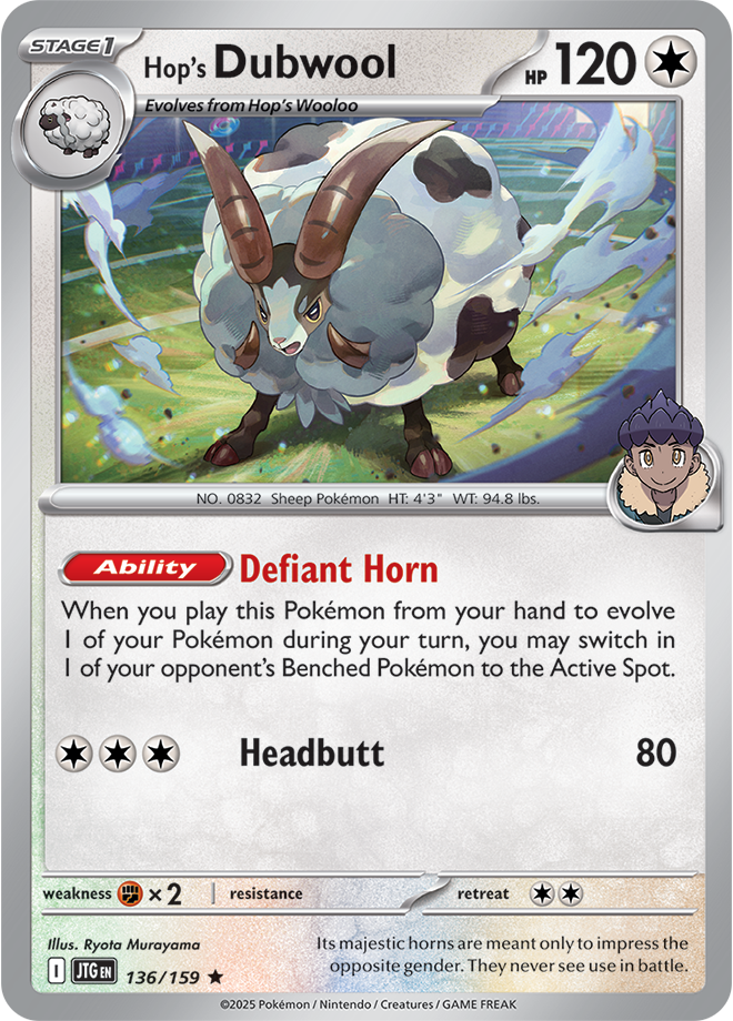 Journey Together - 136/159 - Hop's Dubwool (Holo)