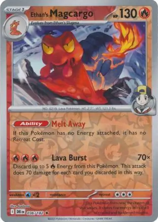 Destined Rivals - 036/182 - Ethan's Magcargo (Reverse Holo)