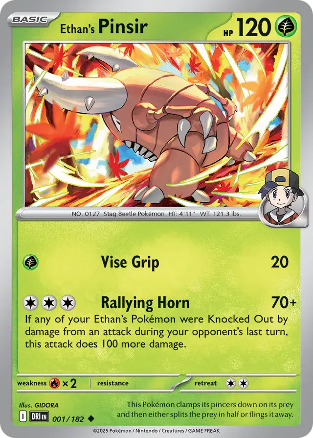 Destined Rivals - 001/182 - Ethan's Pinsir