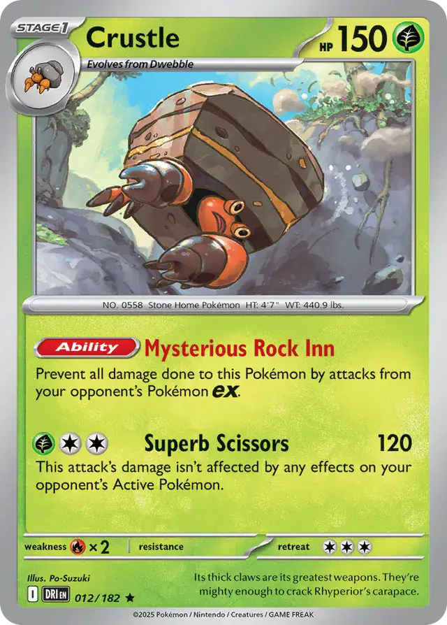 Destined Rivals - 012/182 - Crustle (Holo)