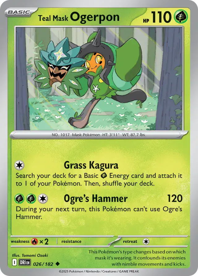 Destined Rivals - 026/182 - Teal Mask Ogerpon