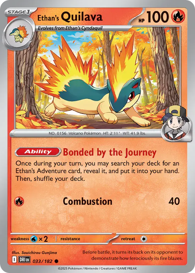 Destined Rivals - 033/182 - Ethan's Quilava