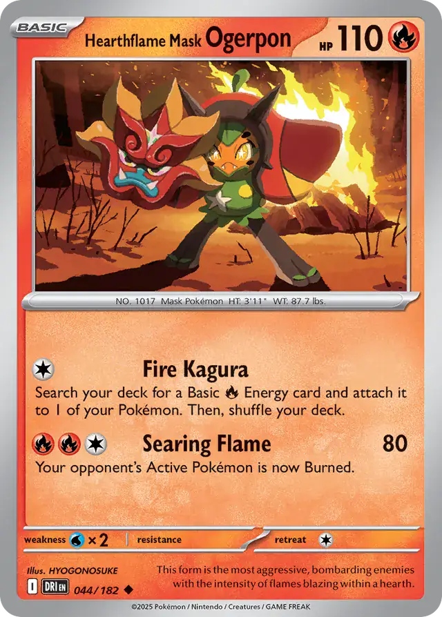 Destined Rivals - 044/182 - Hearthflame Mask Ogerpon