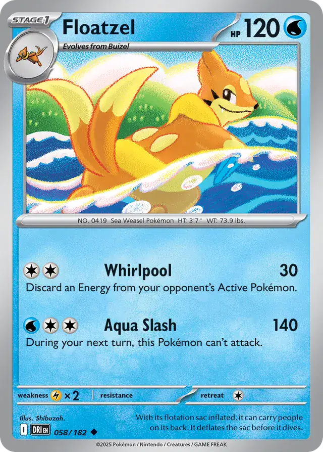 Destined Rivals - 058/182 - Floatzel