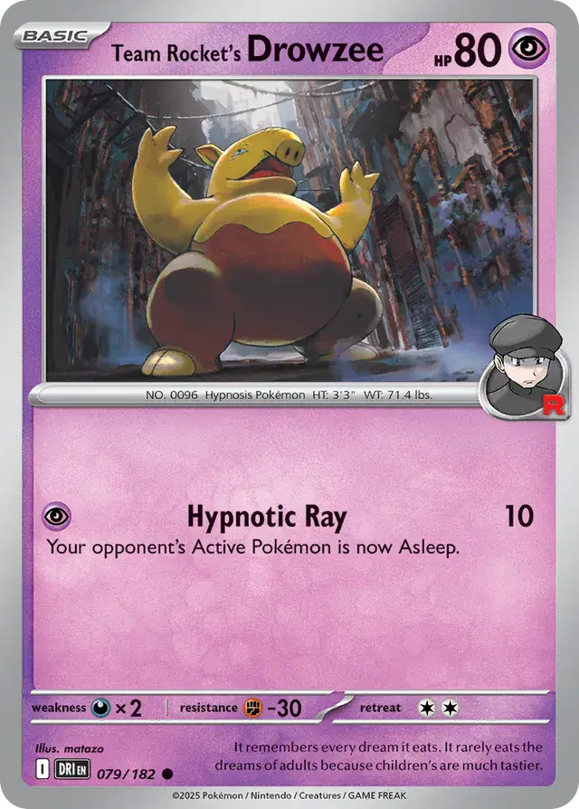 Destined Rivals - 079/182 - Team Rocket's Drowzee